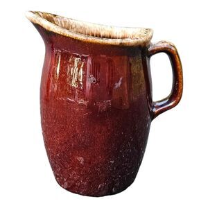 VTG Hull Brown Drip Cream Pitcher